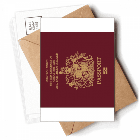 Tourist Country British Unique Flag Memorial Postcards Envelopes Blank Note Cards Mailing