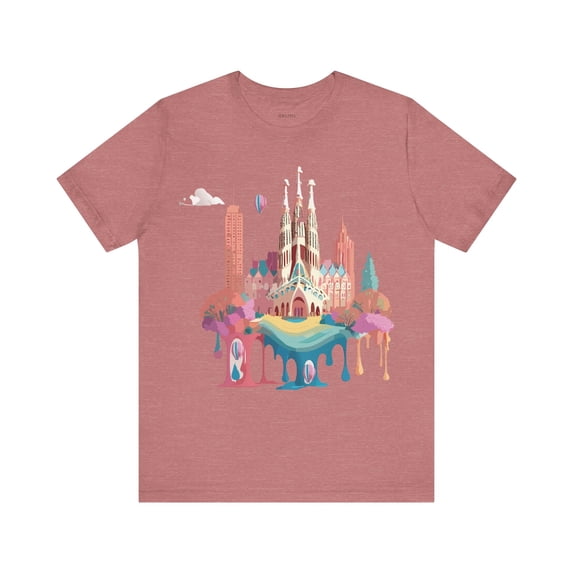 Graphic Tee Barcelona Style Unisex Jersey Short Sleeve Vintage Inspired Casual Wear