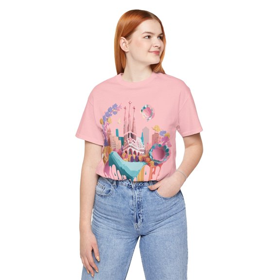 Tourist Shirt, Shirt with Barcelona