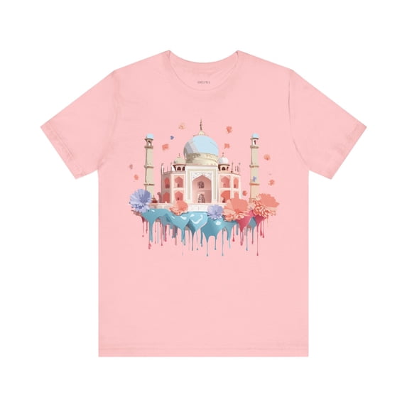 Unisex Taj Mahal Graphic Tee Vintage Inspired By Art Design Collection