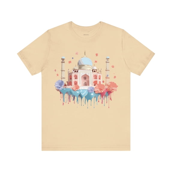 Unisex Taj Mahal Graphic Tee Vintage Inspired By Art Design Collection