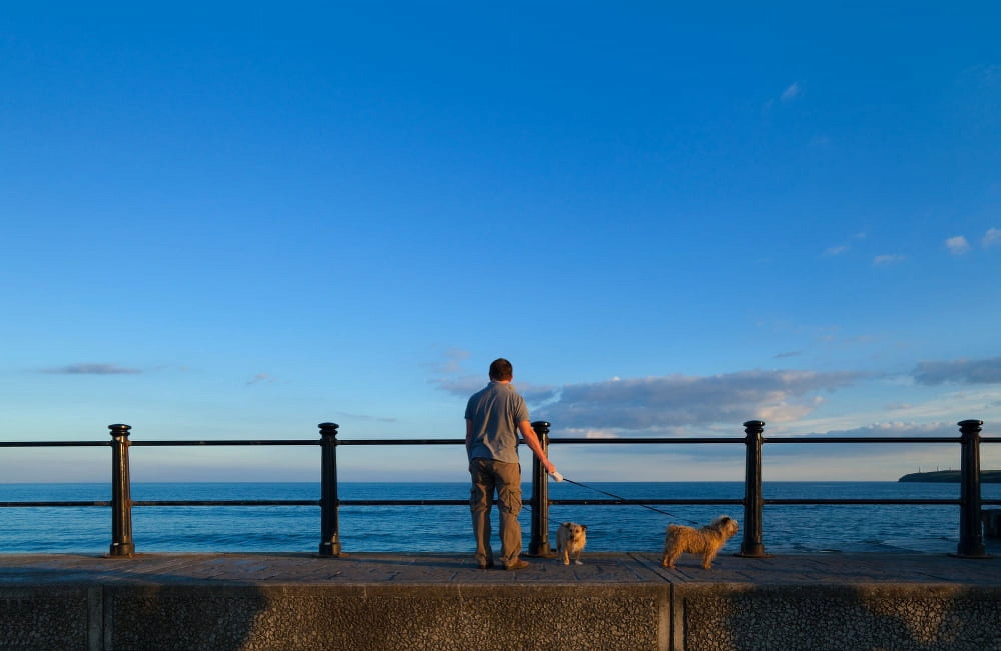 Tourist on the Promanade Tramore County Waterford Ireland Canvas Art - Panoramic Images (18 x 12)