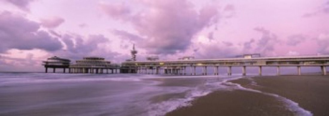 Tourist resort at the seaside Scheveningen The Hague South Holland Netherlands Canvas Art - Panoramic Images (18 x 7)