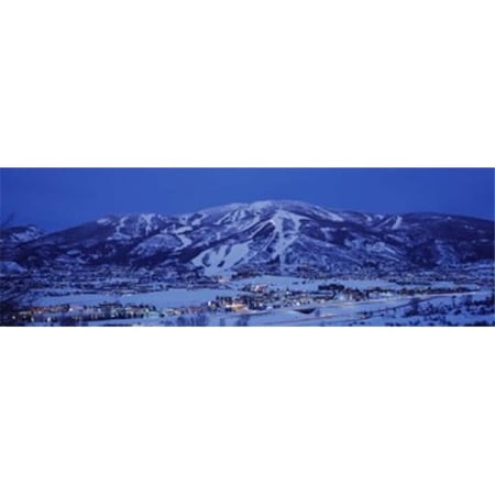 Tourists At A Ski Resort Mt Werner Steamboat Springs Routt County Colorado USA Poster Print