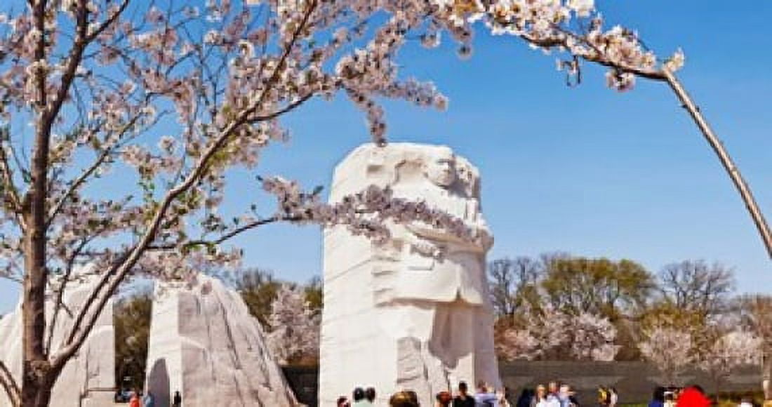 Tourists at Martin Luther King Jr National Memorial Washington DC USA Canvas Art - Panoramic Images (36 x 20)