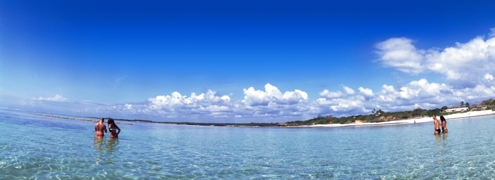 Tourists enjoying in the ocean Watamu Kenya Canvas Art - Panoramic Images (36 x 12)