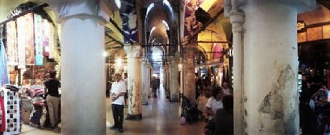 Tourists in a market Grand Bazaar Istanbul Turkey Canvas Art - Panoramic Images (30 x 13)
