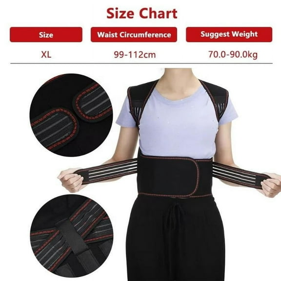 Tourmaline Self-heating Back Support Waist Brace Magnets Heating Support Belt Shoulder Lumbar Spine Back Posture Corrector