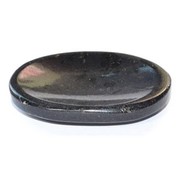 Tourmaline Worry Stone - Black - 1.75 ft - Grounding & Protection