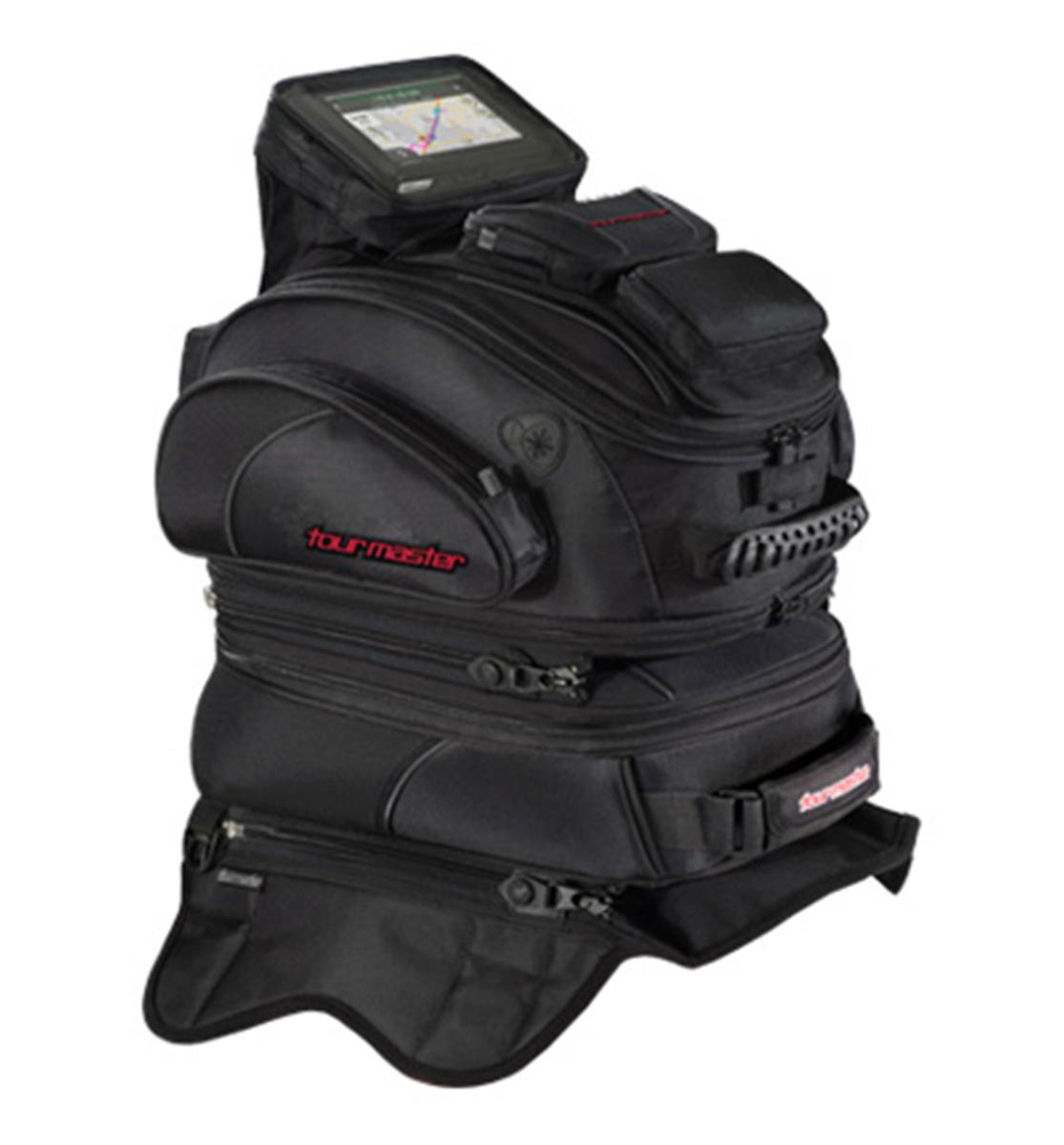 Tourmaster 2017 Elite Strap Mount Motorcycle Tri-Bag Tank Bag - Black