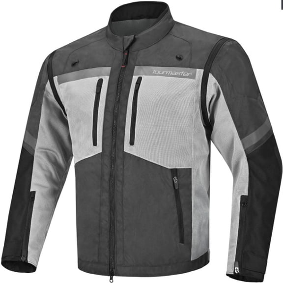 Tourmaster Adventure Lite Mesh Men's Off-Road Motorcycle Jackets - Gray / Large