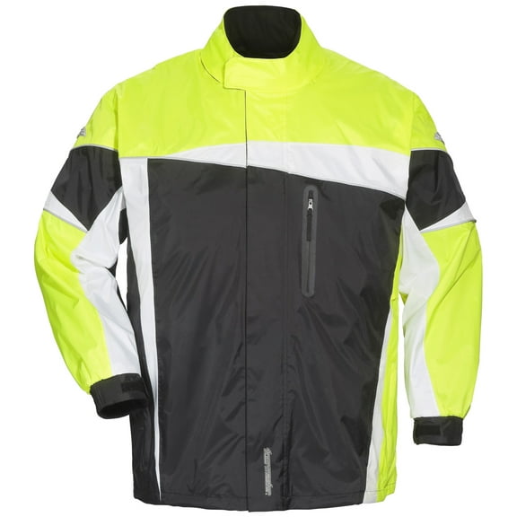 Tourmaster Defender 2.0 Mens Two Piece Rainsuit Black/Hi-Viz XS