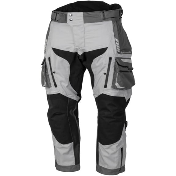 Tourmaster Highlander Mens Waterproof Motorcycle Pants Gray/Gray LG