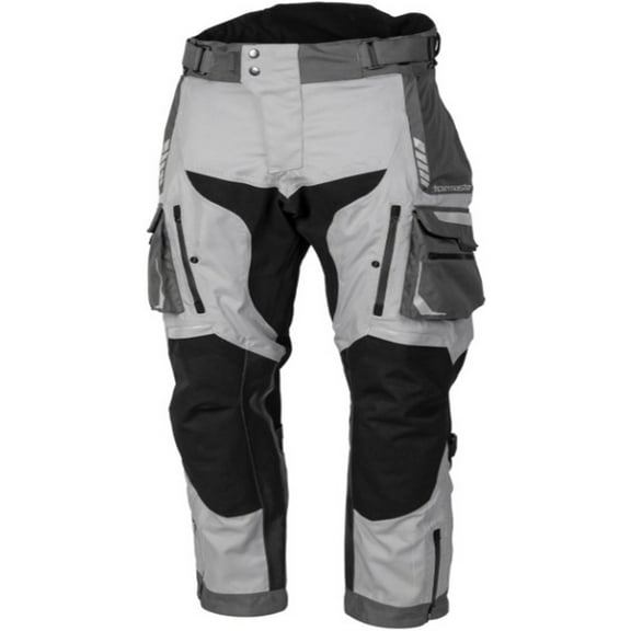 Tourmaster Highlander Mens Waterproof Motorcycle Pants Gray/Gray XL
