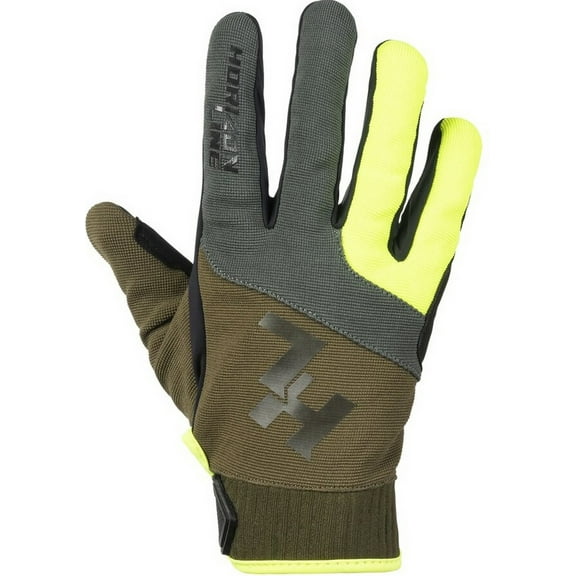 Tourmaster Horizon Line Trailhead Enduro Mens Motorcycle Gloves Hi-Viz/Olive SM