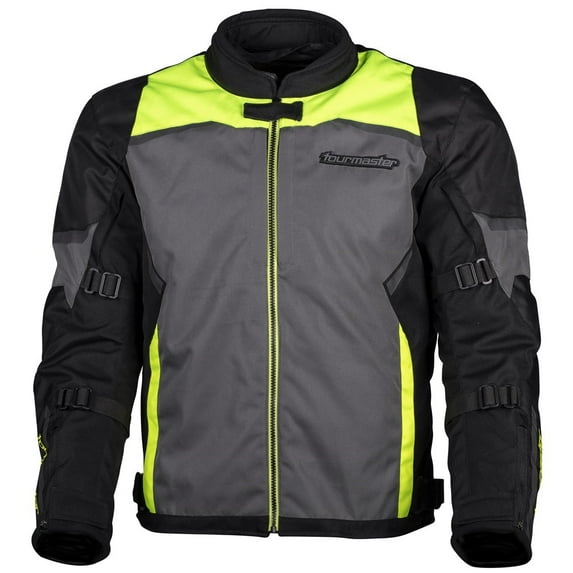 Tourmaster Intake Mens Textile Motorcycle Jacket Hi-Vis XL