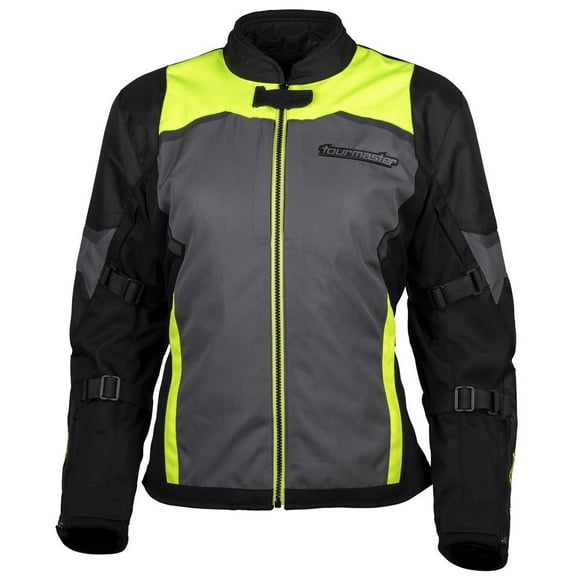 Tourmaster Intake Womens Textile Motorcycle Jacket Hi-Vis MD Plus