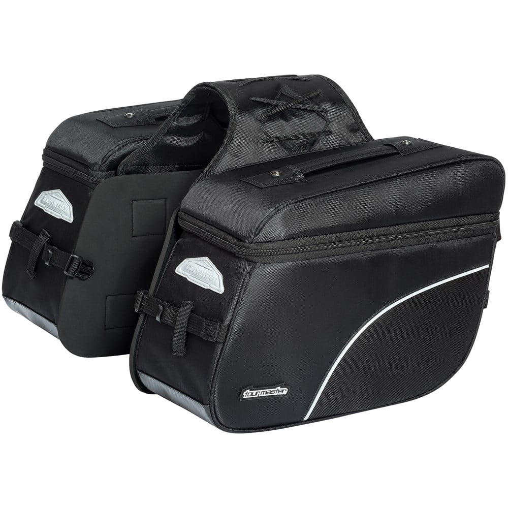 Tourmaster Nylon Cruiser IV Slant Saddlebag Black MD (HT-17026)