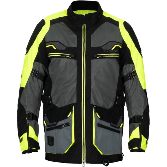 Tourmaster Ridgecrest Mens Adventure Motorcycle Touring Jacket Hi-Vis XL