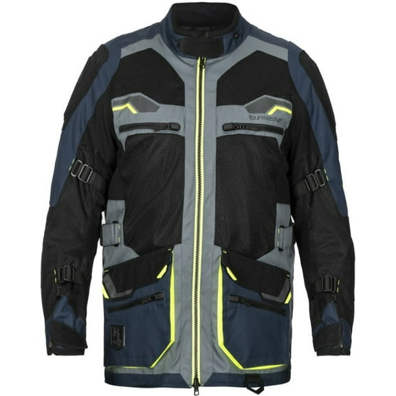 Tourmaster Ridgecrest Mens Adventure Motorcycle Touring Jacket Navy Blue SM
