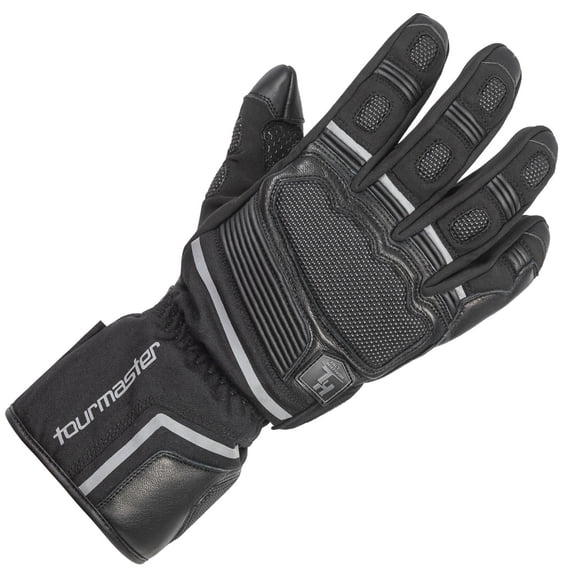 Tourmaster Horizon Line Roamer Womens Waterproof Motorcycle Gloves Black MD
