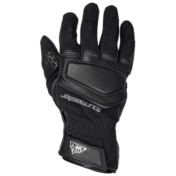 Tourmaster Select Mens Textile Motorcycle Gloves Black LG