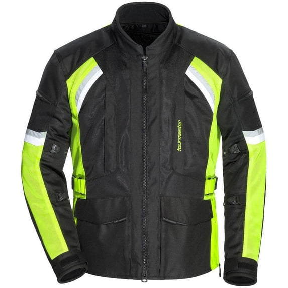 Tourmaster Sonora Air 2.0 Mens Motorcycle Jacket Black/Hi-Viz LG Tall