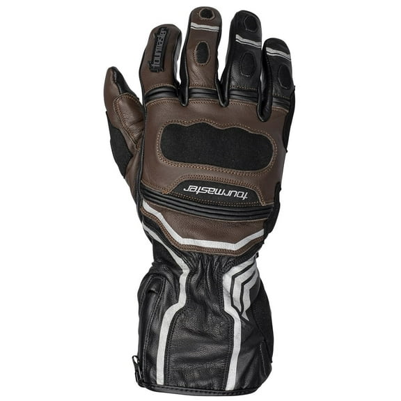 Tourmaster Super-Tour Womens Leather Motorcycle Gloves Coffee XS