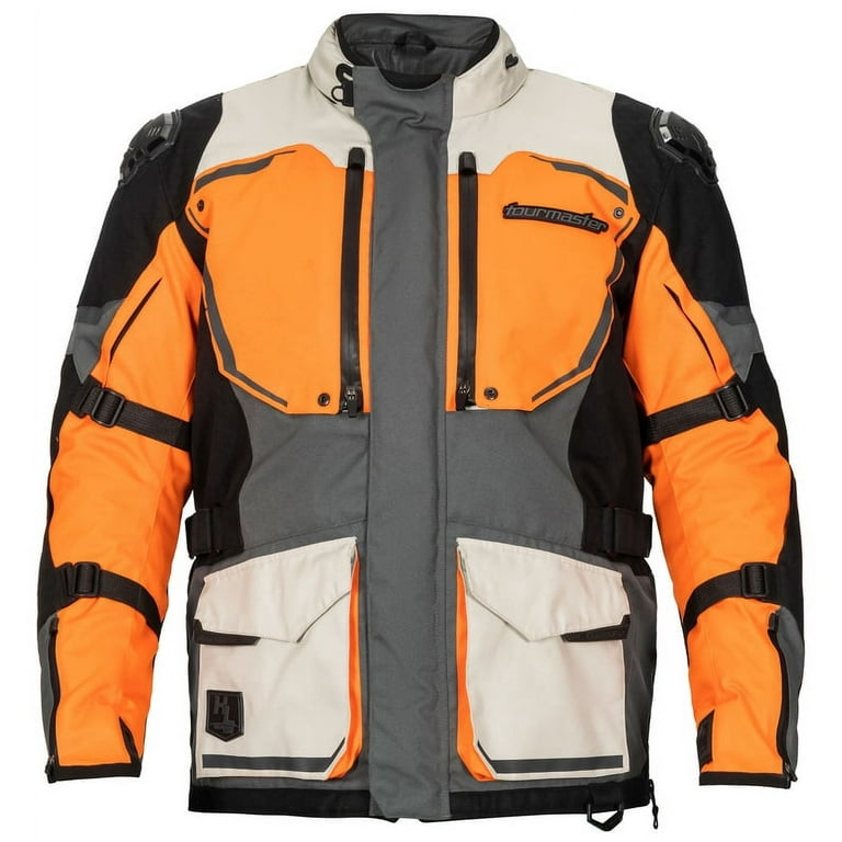Orange hot sale motorcycle jacket