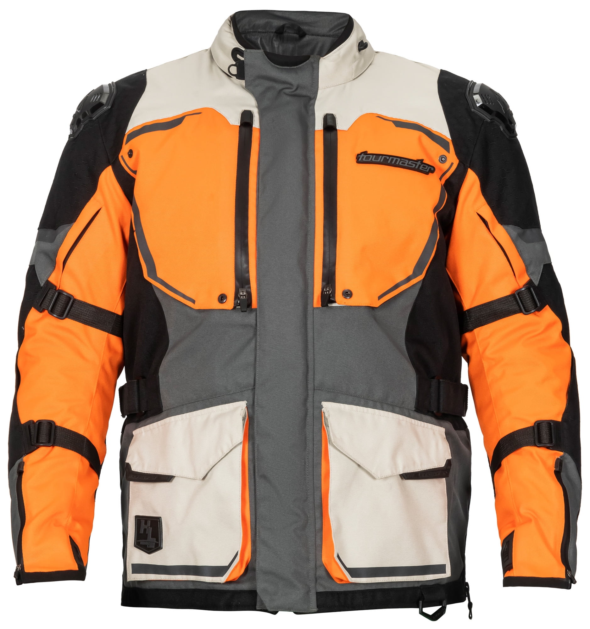 Tourmaster The Trek Mens Adventure Touring Motorcycle Jacket Orange