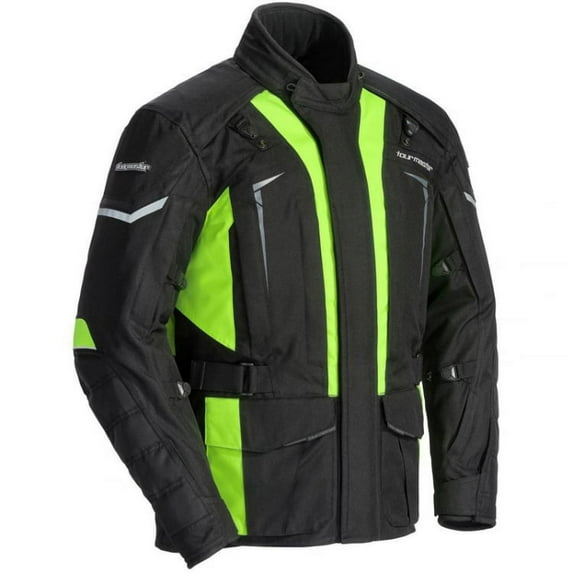 Tourmaster Transition Series 5 Mens Motorcycle Jacket Black/Hi-Vis XL-Tall