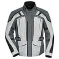 thumbnail image 1 of Tourmaster Transition Series 5 Mens Motorcycle Jacket Light Gray/Gunmetal XL, 1 of 2