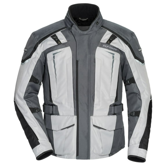 Tourmaster Transition Series 5 Mens Motorcycle Jacket Light Gray/Gunmetal XL