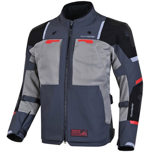 Tourmaster Zephyr Mesh Men's Motorcycle Street Jackets - Grey/Grey / Large