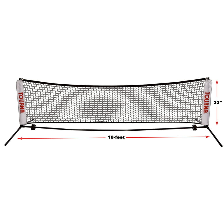 Maxi-Net - 18-Foot Portable Tennis Net | Dependable, Durable and Easy 2  Minute Set Up/Break-Down, No Tools Needed | Adjustable Height for Tennis  and