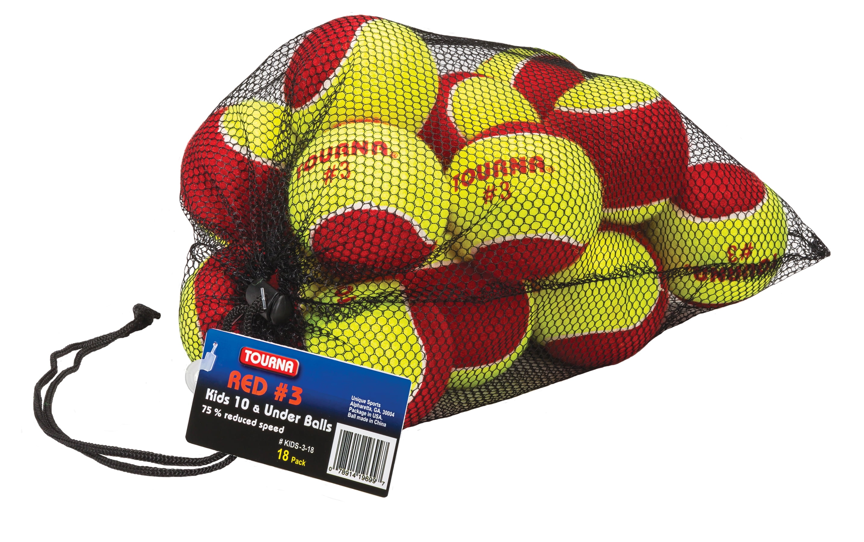 Tourna Kids #3 Red Balls 18 ct Bag