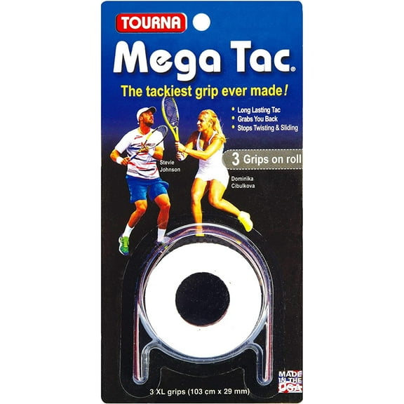 Tourna Mega Tac Tennis Overgrip (White)
