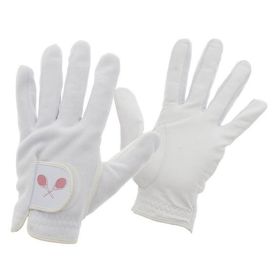 Tourna Men`s Full Finger Professional Tennis Glove White ( LARGE Left )