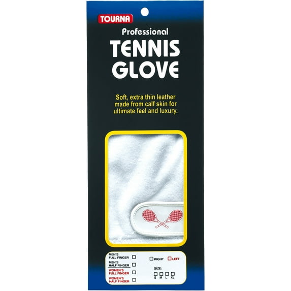 Tourna Men's Full Finger Tennis Glove Right Hand X Large Large Medium Available