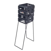 Tourna Mini Ballport Tennis Ball Pick Up Hopper - Holds 36 Balls - Black