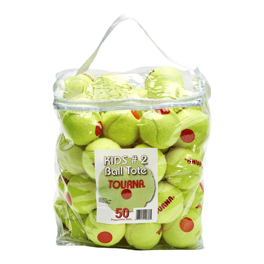 Tourna Orange Dot Low Compression Transition Tennis Balls (50 Balls)