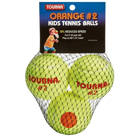 Tourna Orange Dot Low Compression Transition Tennis Balls