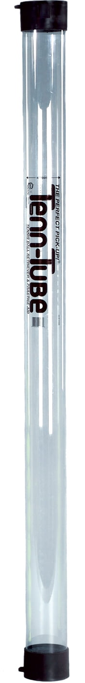 Tourna Tenn Tube Lightweight Tennis Ball Hoppers, Plastic Clear, 1.5 lb