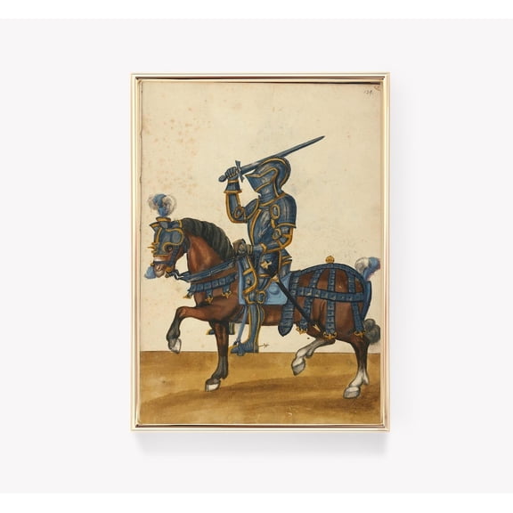 Tournament Book Freydal Historical Art Wall Art