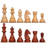 Tournament Standard Staunton Chess Set - Walnut Stained & Natural Pieces - 3.75 King