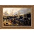 thumbnail image 1 of Tournament in front of Castle Steen 24x18 Gold Ornate Wood Framed Canvas Art by Peter Paul Rubens, 1 of 2