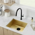 thumbnail image 1 of Tourner 21 x 18 Stainless Steel, Single Basin, Undermount Kitchen Sink, Gold, 1 of 10