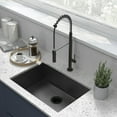 thumbnail image 1 of Tourner 26 x 18 Stainless Steel, Single Basin, Undermount Kitchen Sink, Black, 1 of 10