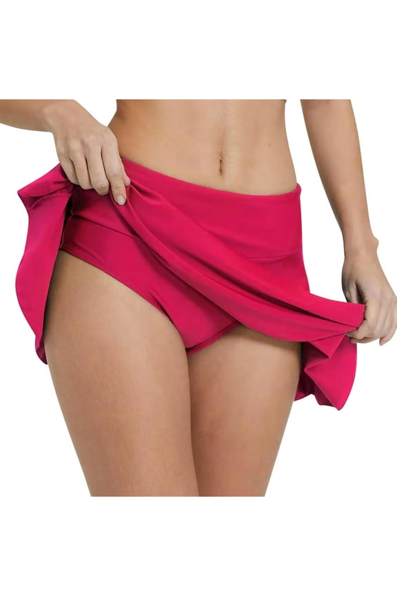 Swimming Adjustable Waist Nylon Swim Shorts Swimwear Bottoms (Women's)