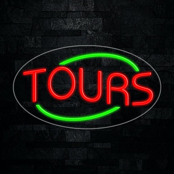 Tours LED Neon Sign 28"L x 16"H #34309